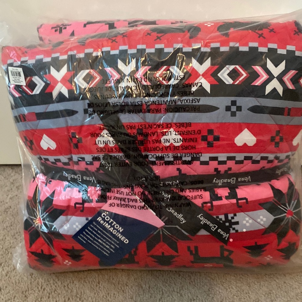 Vera Bradley faux down throw